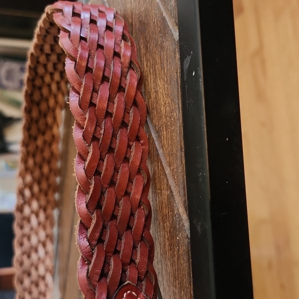 Brown Leather Belt - Picture 2 of 3